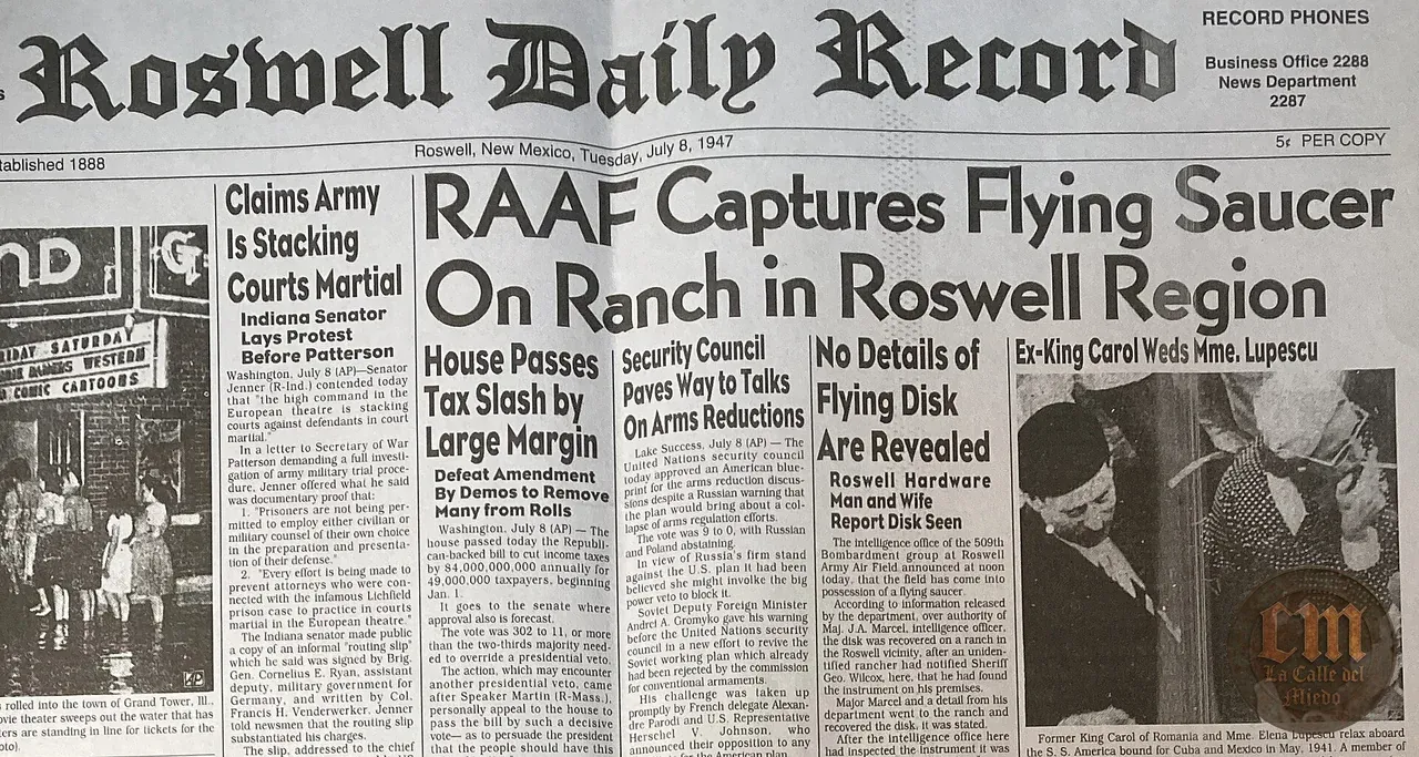Roswell 1947 — imagen documental 1