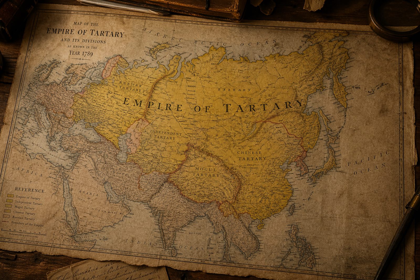 Mapa Tartaria conspiraciÃ³n historia borrada, recreaciÃ³n CDM