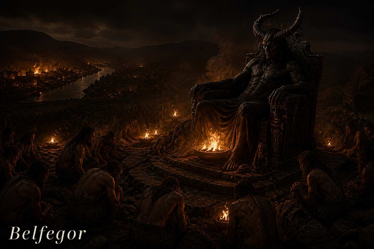 Belfegor, demonio de la pereza.