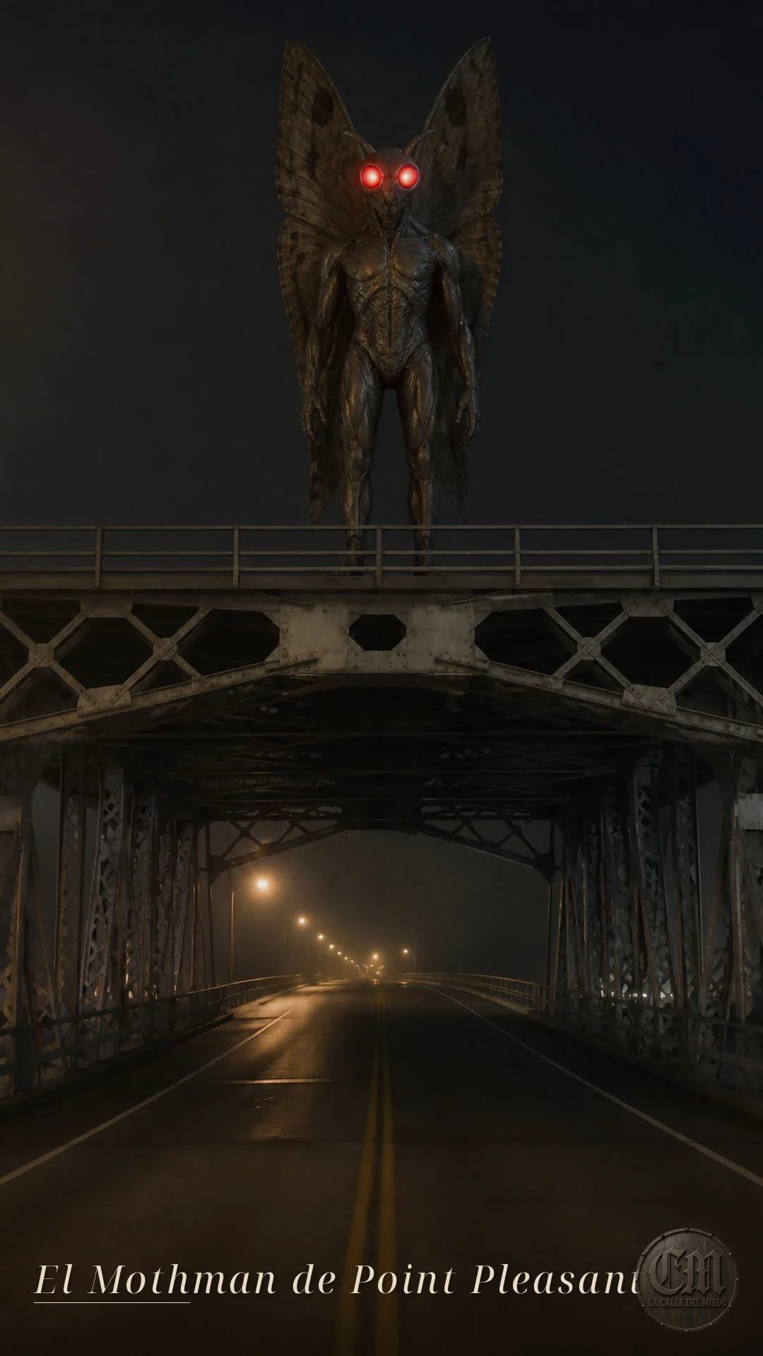 El Mothman de Point Pleasant, de noche