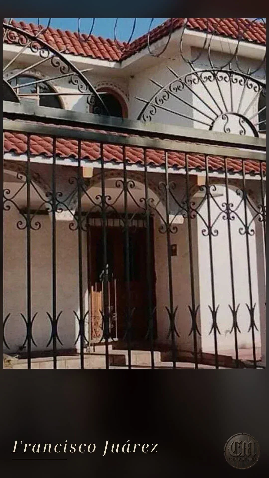 La casa de Francisco Juárez, de noche