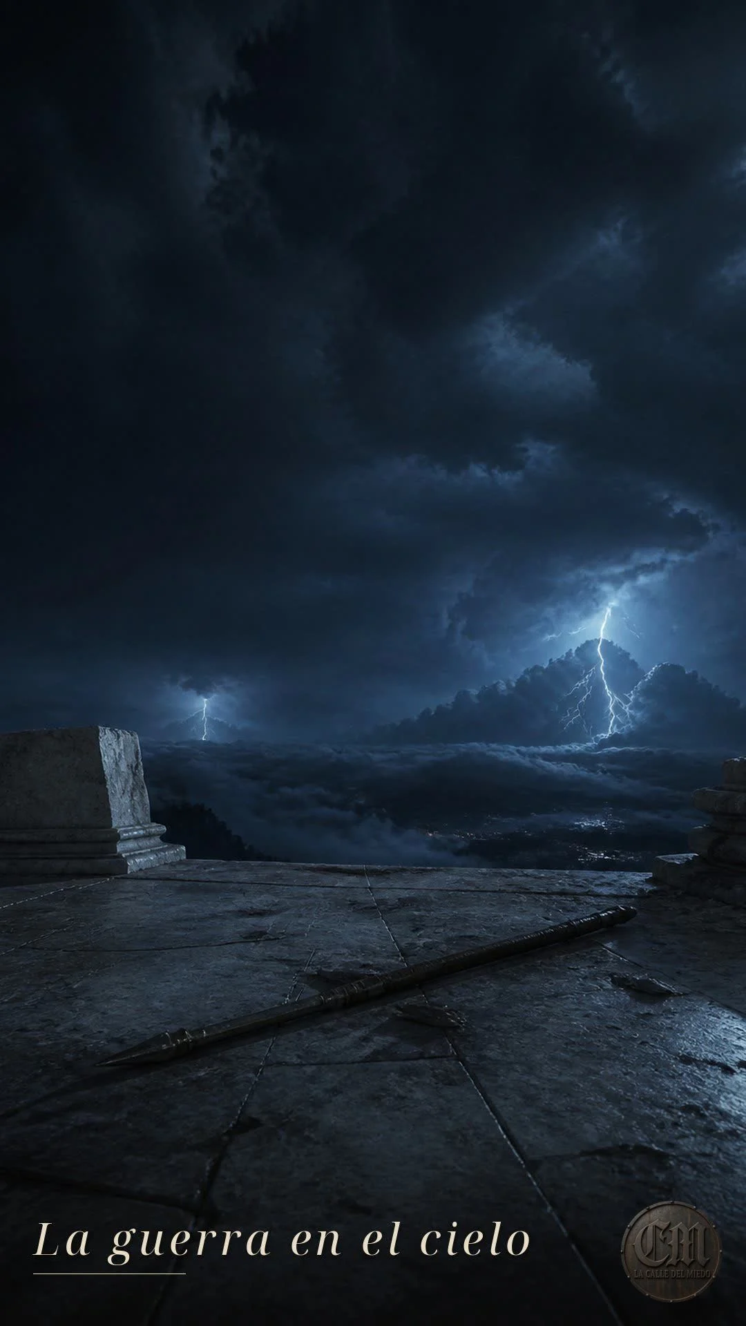 La guerra en el cielo, de noche