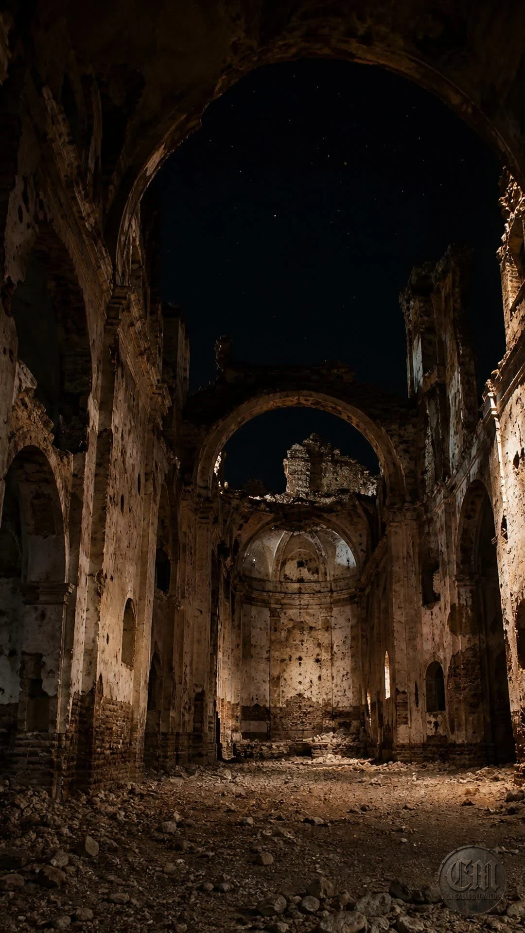 Belchite Viejo y el archivo sono, umbral
