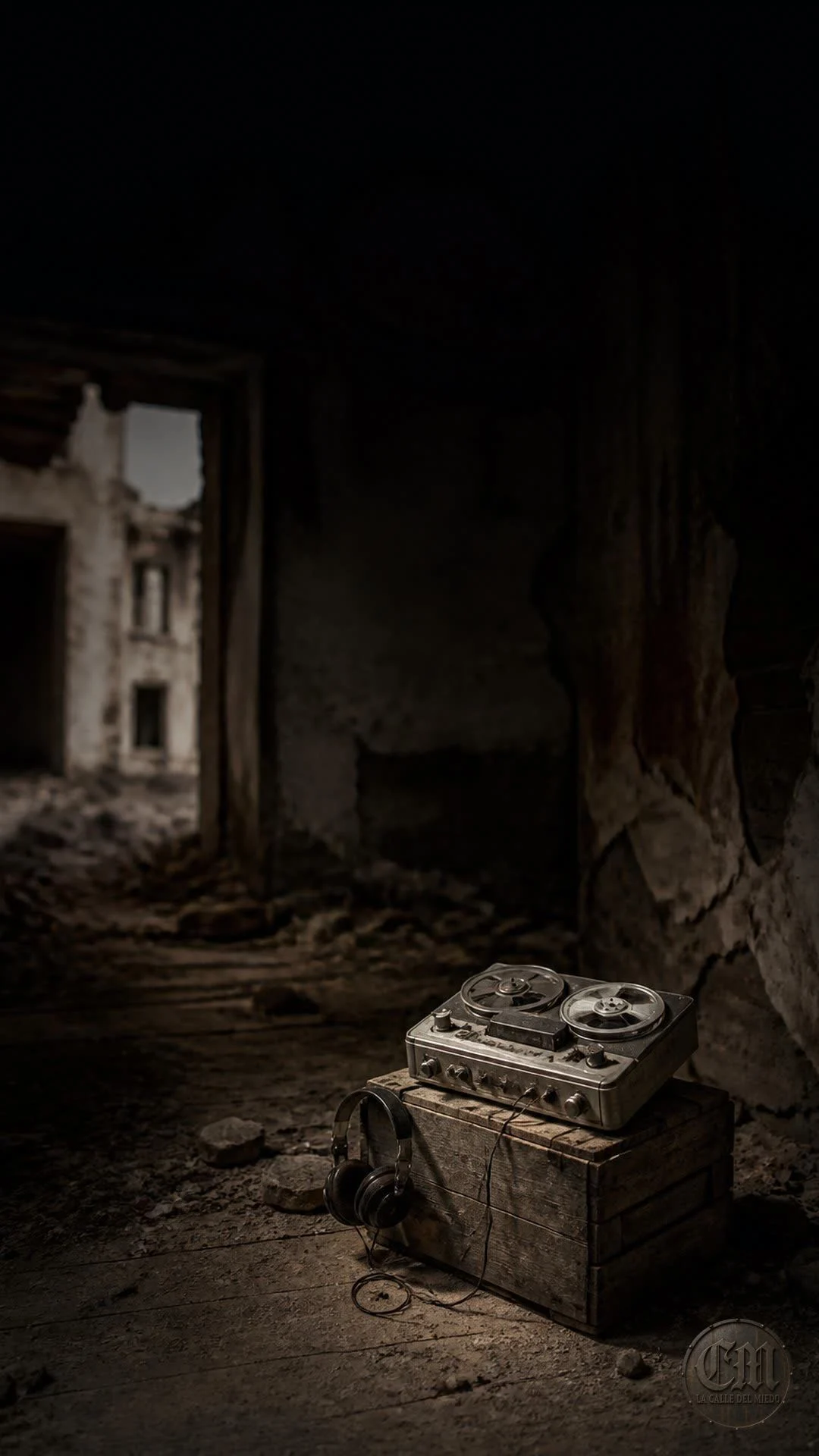 Belchite Viejo y el archivo sono, umbral