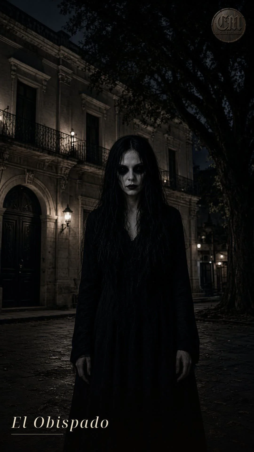El fantasma del Obispado, de noche